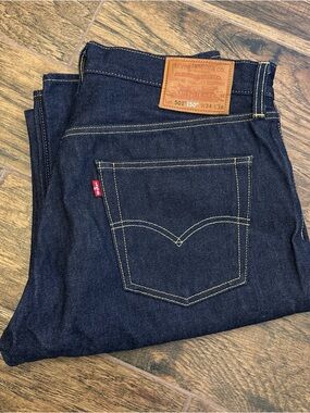 150 Anniversary Levi’s 501 Selvedge denim jeans STF Raw 34x36 34x35